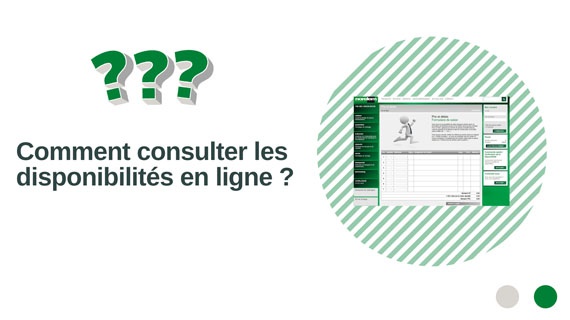 Disponibilités et tarifs sur internet
